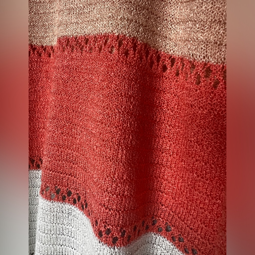 Nwot Stripe Color Block Hooded Sweater Plus Size … - image 4